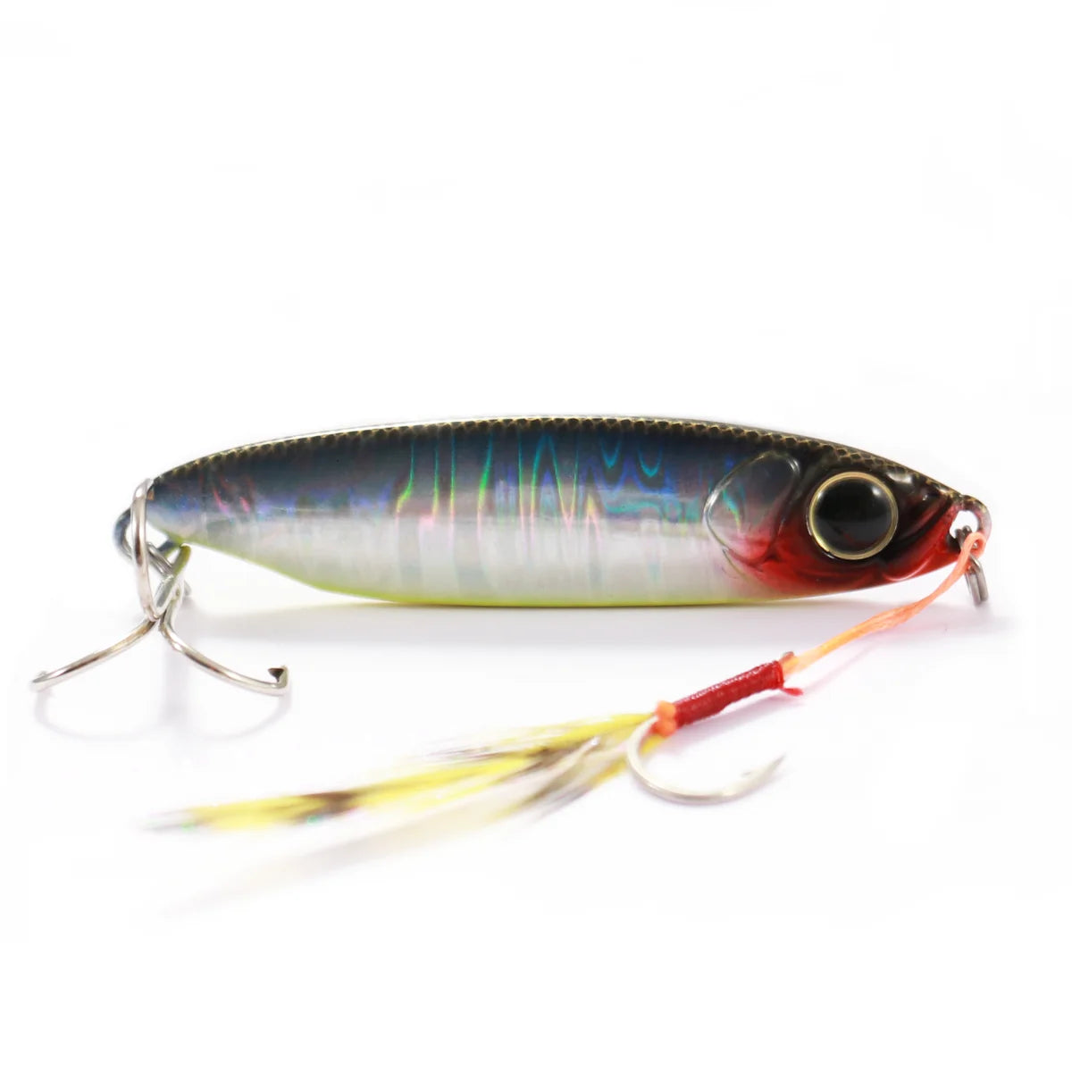 Feather Fishing Colorful Carbon Metal Jig Lure Spinning Spoon Artificial Bait Bass Hook of Minnow Sinking Casting Pesca Tackle
