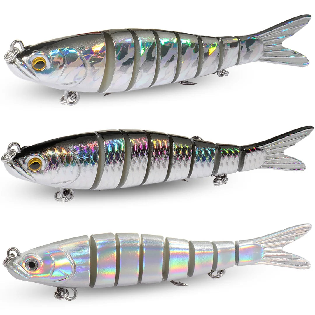 3PCS Swimbait 11g 16g 27g Multi Joint Lure Sinking Bionic Fish Swimming Pesca Bass Treble Hook Carp Fishing Tackle Hard Bait