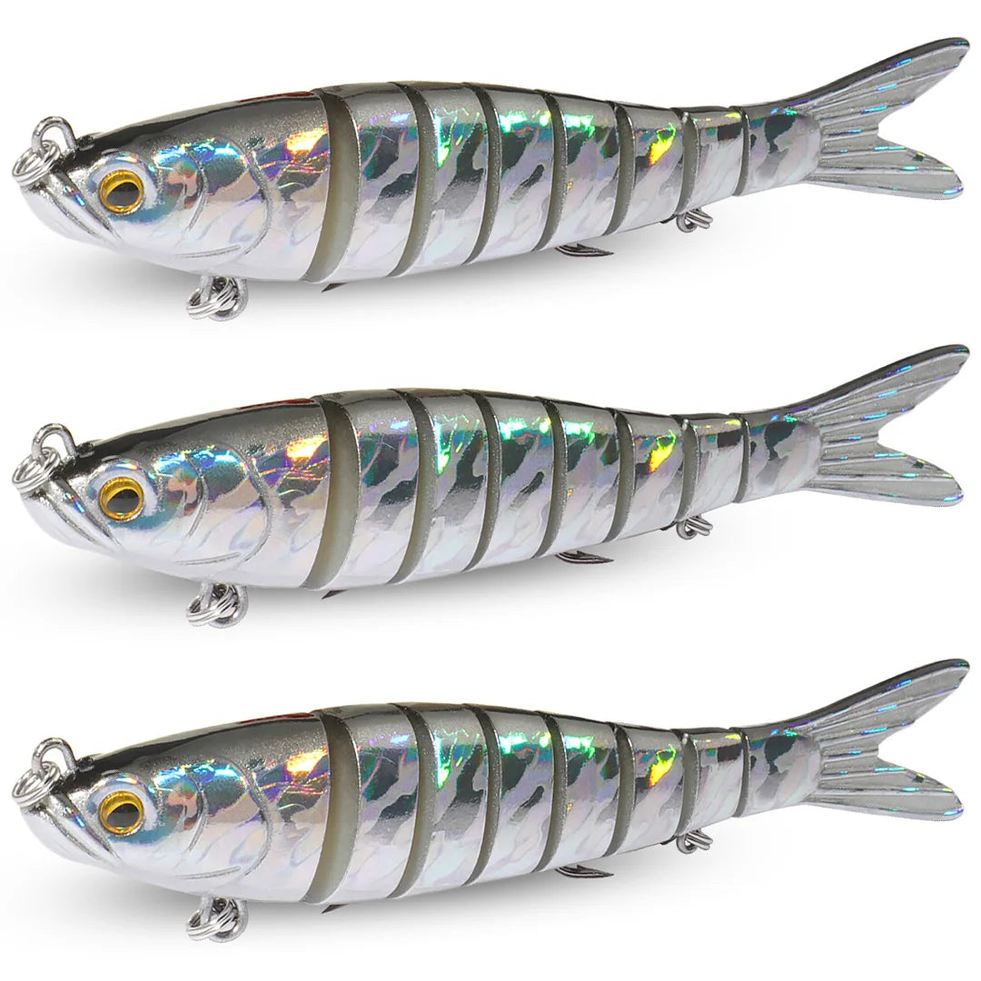 3PCS Swimbait 11g 16g 27g Multi Joint Lure Sinking Bionic Fish Swimming Pesca Bass Treble Hook Carp Fishing Tackle Hard Bait