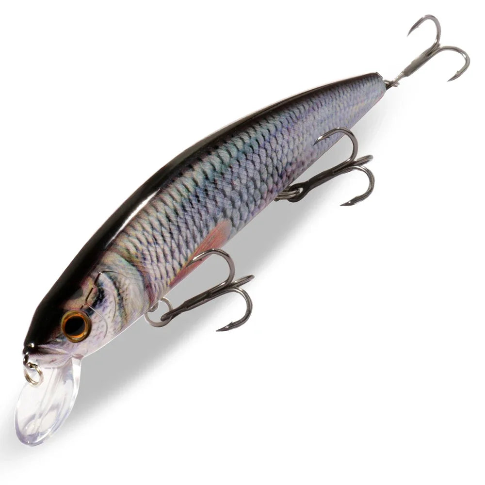 GOBAIT Floating Minnow 14cm 24g Top Water Fishing Lure Weight System HardBait Suspending Wobbler 3 Treble Hooks Jerk Bait 0-1.5m