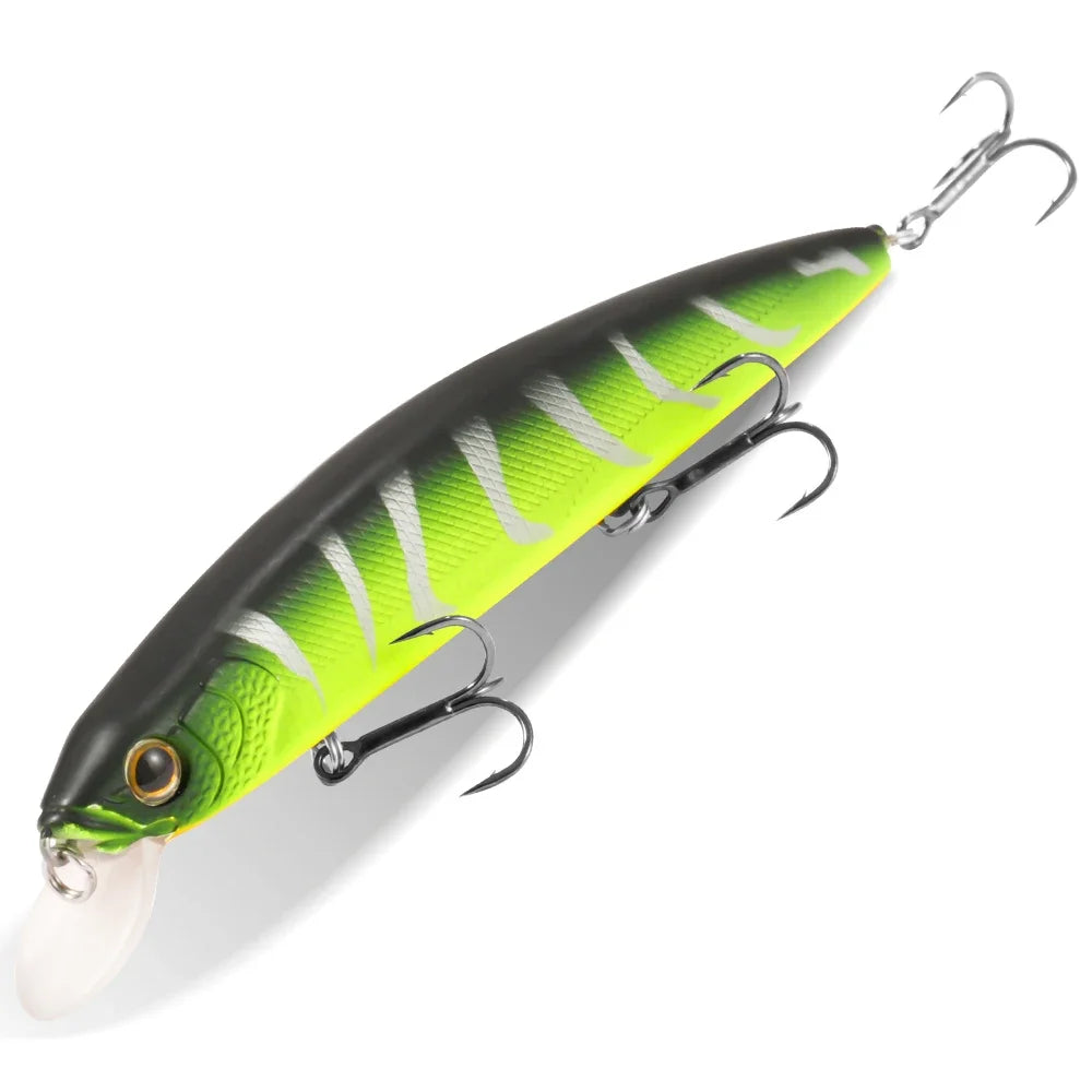 GOBAIT Floating Minnow 14cm 24g Top Water Fishing Lure Weight System HardBait Suspending Wobbler 3 Treble Hooks Jerk Bait 0-1.5m