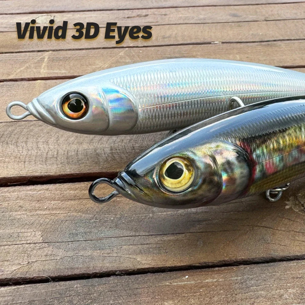 Big Sinking Pencil Lure 107g 18.5cm Fishing Jerkbait Hook Tuna Pesca Tackle Swimbait Cast Deep Floating Minnow Silicone Bait