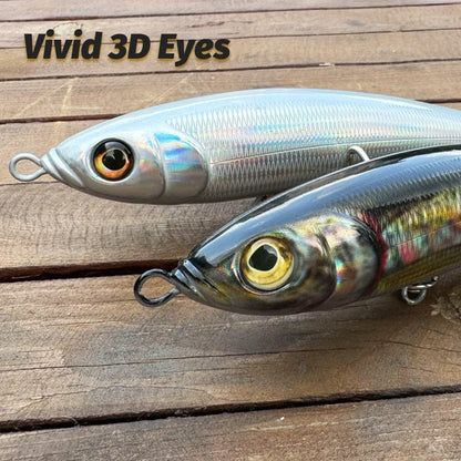 Big Sinking Pencil Lure 107g 18.5cm Fishing Jerkbait Hook Tuna Pesca Tackle Swimbait Cast Deep Floating Minnow Silicone Bait
