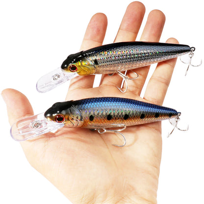 Fat Floating Wobbler 20.5g 13.5cm Jerkbait Treble Hooks Carp Popper Pike Swimbait Minnow Sea Fishing Lure Pesca Artificial Bait
