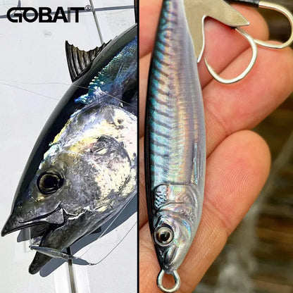 Metal Jig Lure 20g 30g 40g 3D Printed Fast Sinking  Fishing Tackle Blade Hook Swimbait Pesca VIB Bait