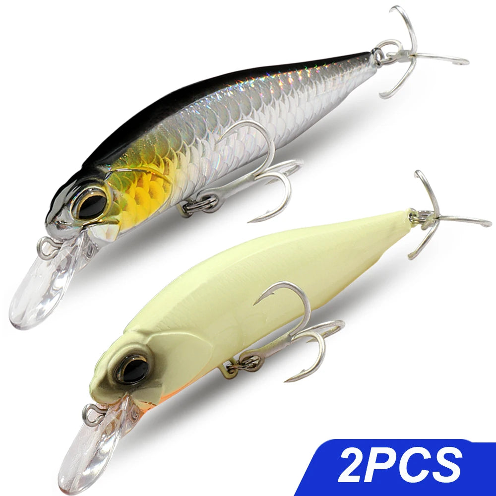 Fishing Lure Kit Floating 8.5g Bait Sinking Minnow 5g Wobbler Swimbait Carp Fishing Tackle Rattle Cranbait Set Pesca Jerkbait
