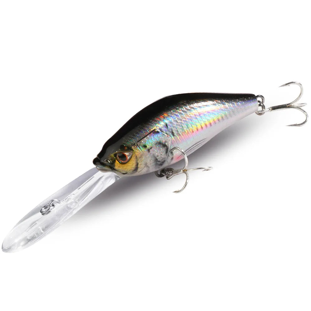 Floating Minnow 12g 10cm Fishing Lure Accoustic Steel Ball Swimbait Hook Wobbler Pesca Jerkbait Crank Tackle Crankbait Bait