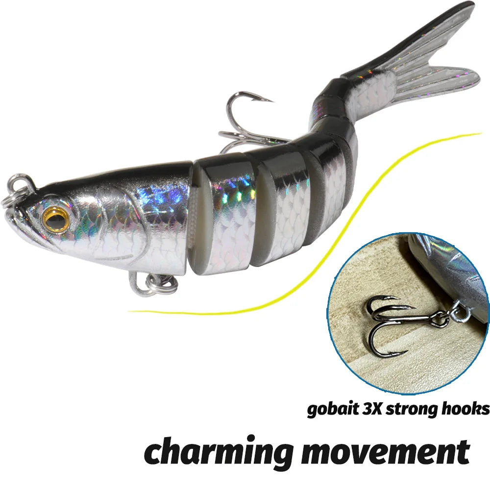 3PCS Swimbait 11g 16g 27g Multi Joint Lure Sinking Bionic Fish Swimming Pesca Bass Treble Hook Carp Fishing Tackle Hard Bait