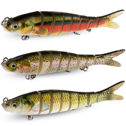 3PCS Swimbait 11g 16g 27g Multi Joint Lure Sinking Bionic Fish Swimming Pesca Bass Treble Hook Carp Fishing Tackle Hard Bait