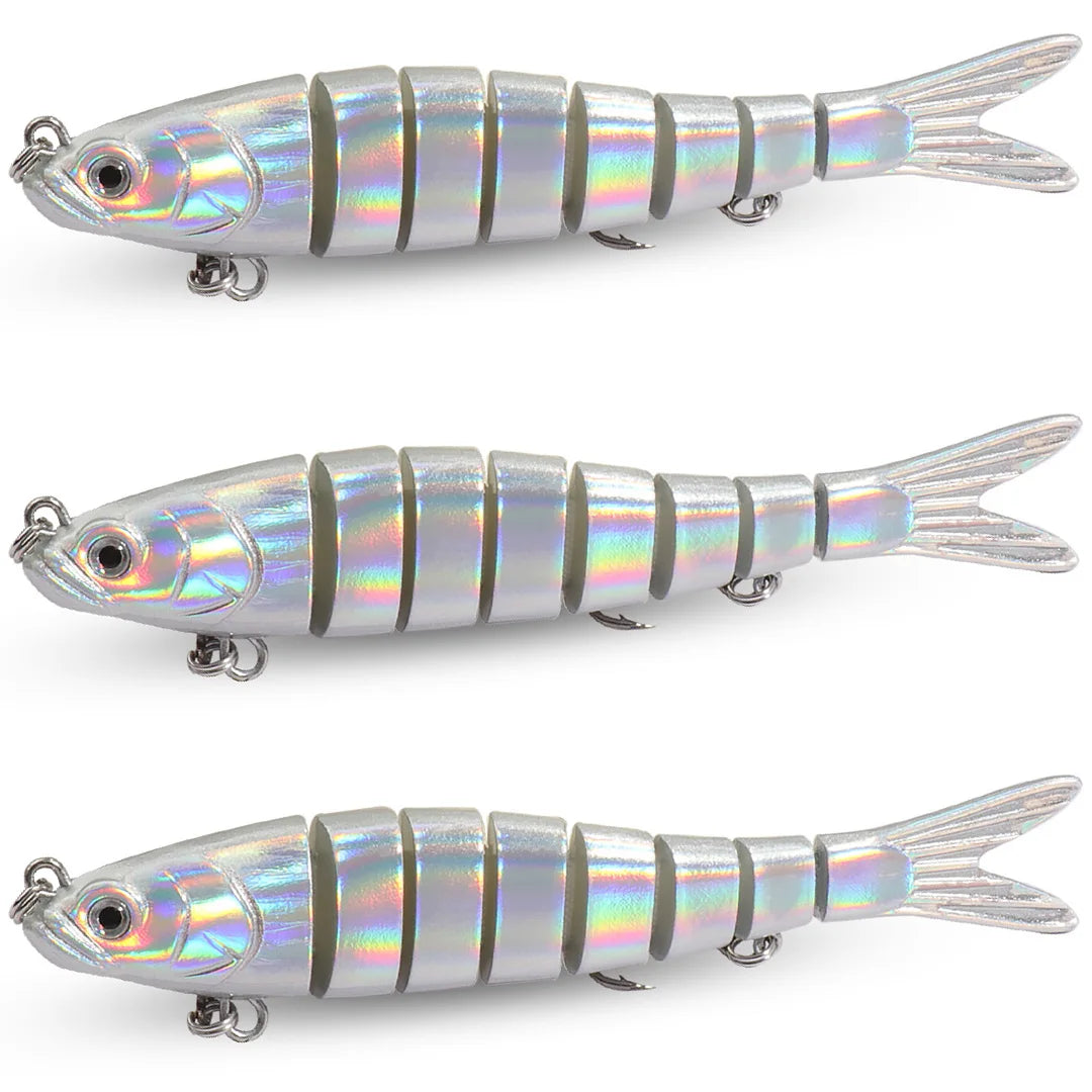 3PCS Swimbait 11g 16g 27g Multi Joint Lure Sinking Bionic Fish Swimming Pesca Bass Treble Hook Carp Fishing Tackle Hard Bait