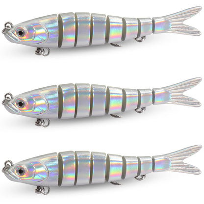 3PCS Swimbait 11g 16g 27g Multi Joint Lure Sinking Bionic Fish Swimming Pesca Bass Treble Hook Carp Fishing Tackle Hard Bait