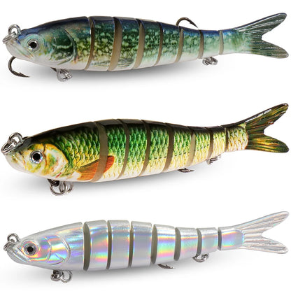 3PCS Swimbait 11g 16g 27g Multi Joint Lure Sinking Bionic Fish Swimming Pesca Bass Treble Hook Carp Fishing Tackle Hard Bait