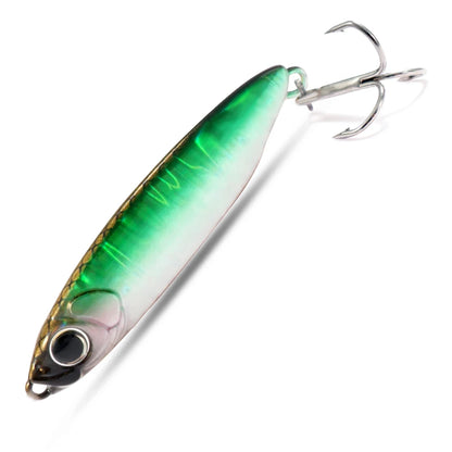 Feather Fishing Colorful Carbon Metal Jig Lure Spinning Spoon Artificial Bait Bass Hook of Minnow Sinking Casting Pesca Tackle