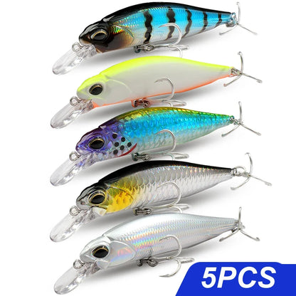 Fishing Lure Kit Floating 8.5g Bait Sinking Minnow 5g Wobbler Swimbait Carp Fishing Tackle Rattle Cranbait Set Pesca Jerkbait