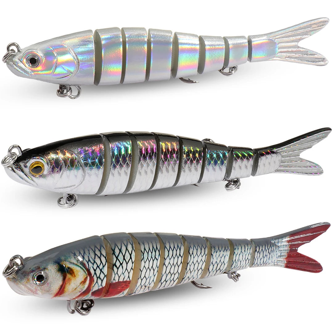 3PCS Swimbait 11g 16g 27g Multi Joint Lure Sinking Bionic Fish Swimming Pesca Bass Treble Hook Carp Fishing Tackle Hard Bait