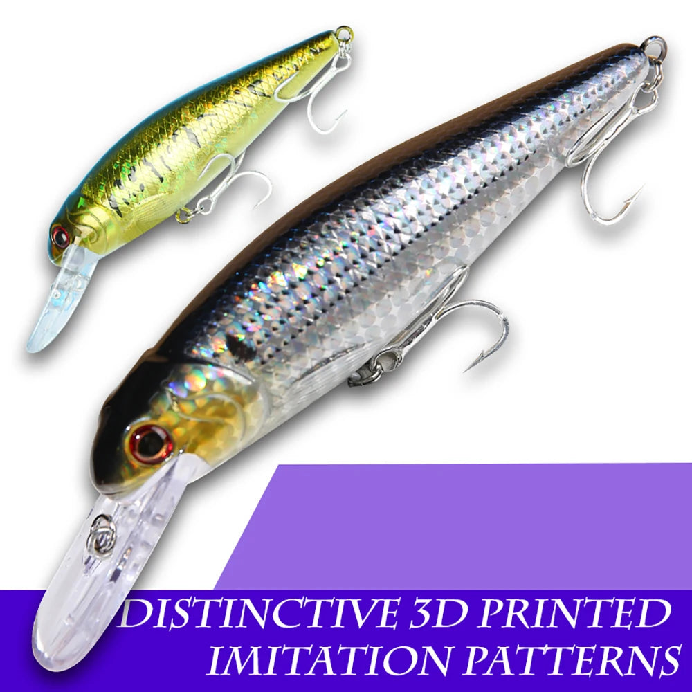 Fat Floating Wobbler 20.5g 13.5cm Jerkbait Treble Hooks Carp Popper Pike Swimbait Minnow Sea Fishing Lure Pesca Artificial Bait