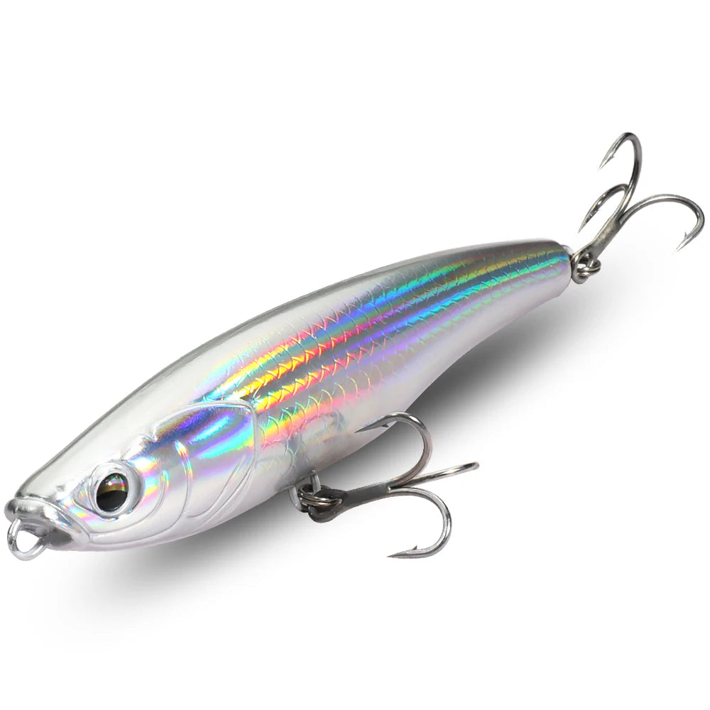Sinking Pencil Lure 53g 10.5cm Popper Saltwater Hook Swimbait Pesca Plopper Long Cast Whopper Sea Fishing Crankbait Silicon Bait