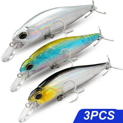 Fishing Lure Kit Floating 8.5g Bait Sinking Minnow 5g Wobbler Swimbait Carp Fishing Tackle Rattle Cranbait Set Pesca Jerkbait