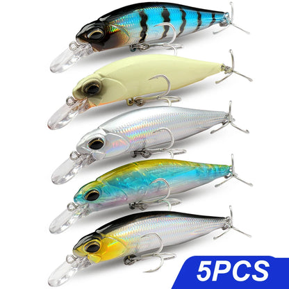 Fishing Lure Kit Floating 8.5g Bait Sinking Minnow 5g Wobbler Swimbait Carp Fishing Tackle Rattle Cranbait Set Pesca Jerkbait