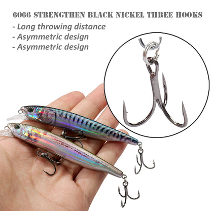 Suspend Fishing Lure 10g 10.2cm Minnow Treble Hooks Swimbait Kit Fishing Tackle Wobbler Rattle Cranbait Bait Pesca Jerkbaits