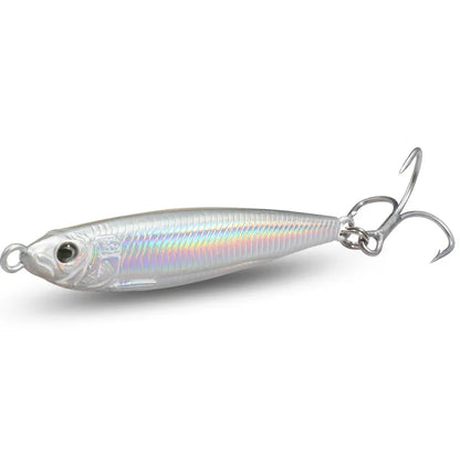Metal Jig Lure 20g 30g 40g 3D Printed Fast Sinking  Fishing Tackle Blade Hook Swimbait Pesca VIB Bait