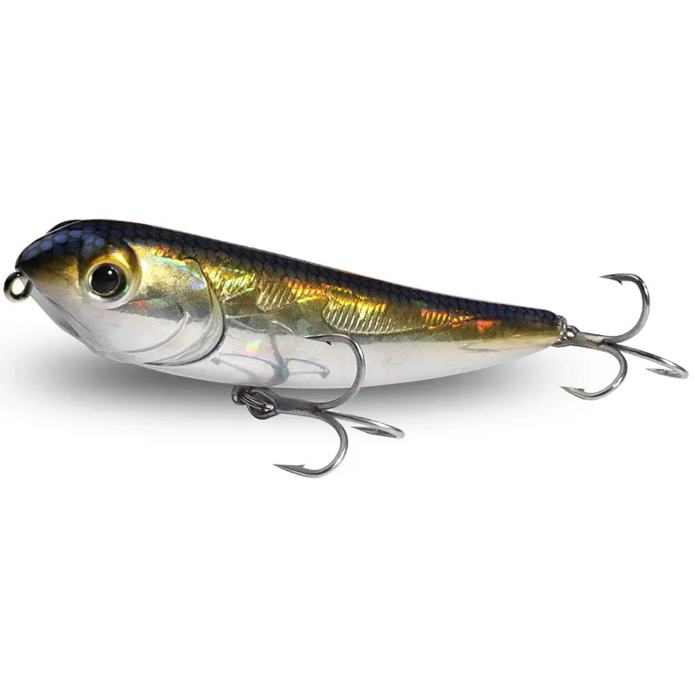 Walk The Dog Topwater Fishing Lure 15g 11cm Floating Pencil Bait 3D Swimbait Hook Popper Pesca Wobbler Minnow Gear Crankbait