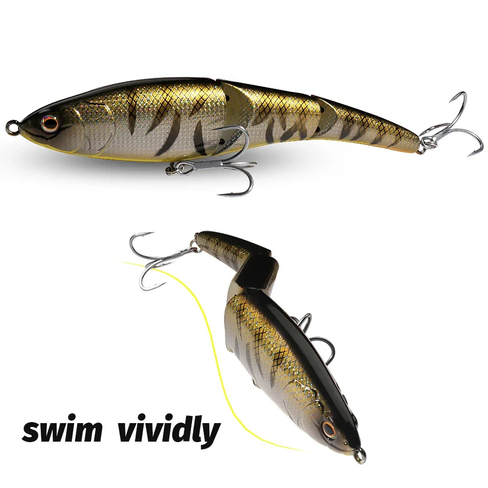 Swimbait 37g 14.5cm Multi Joint Lure Slow Sinking Pencil Metal Joints VIB Pesca Treble Hooks Carp Fishing Tackle Hard Bait