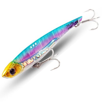 VIB Fishing Lure 20g 25g 30g Metal Jig Sinking Big Blade Long Cast Treble Hooks Spinner Spoon VIBRATION Tackle Pesca Hard Bait