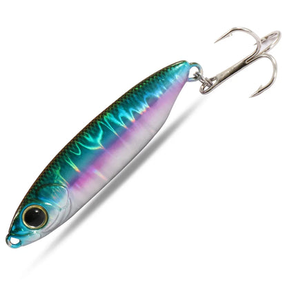Feather Fishing Colorful Carbon Metal Jig Lure Spinning Spoon Artificial Bait Bass Hook of Minnow Sinking Casting Pesca Tackle