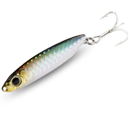 Feather Fishing Colorful Carbon Metal Jig Lure Spinning Spoon Artificial Bait Bass Hook of Minnow Sinking Casting Pesca Tackle