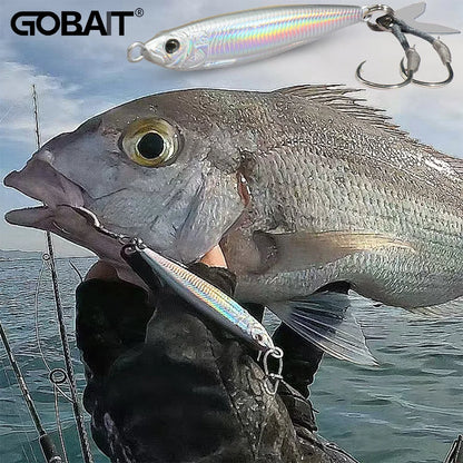 Metal Jig Lure 20g 30g 40g 3D Printed Fast Sinking  Fishing Tackle Blade Hook Swimbait Pesca VIB Bait