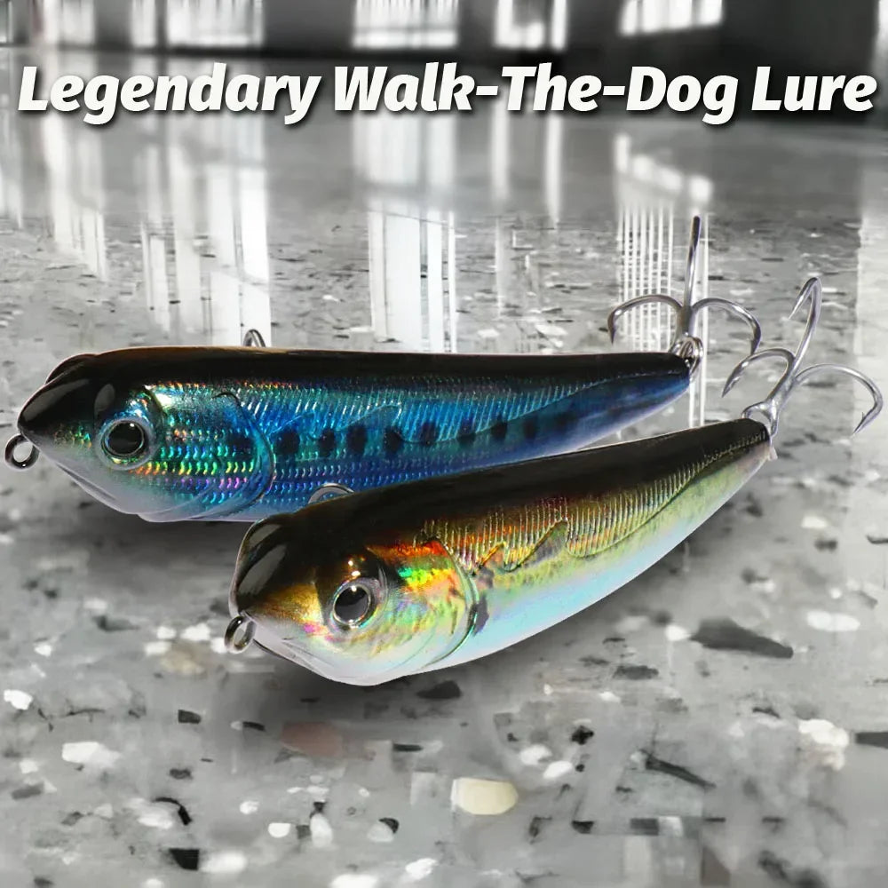 Walk The Dog Topwater Fishing Lure 15g 11cm Floating Pencil Bait 3D Swimbait Hook Popper Pesca Wobbler Minnow Gear Crankbait