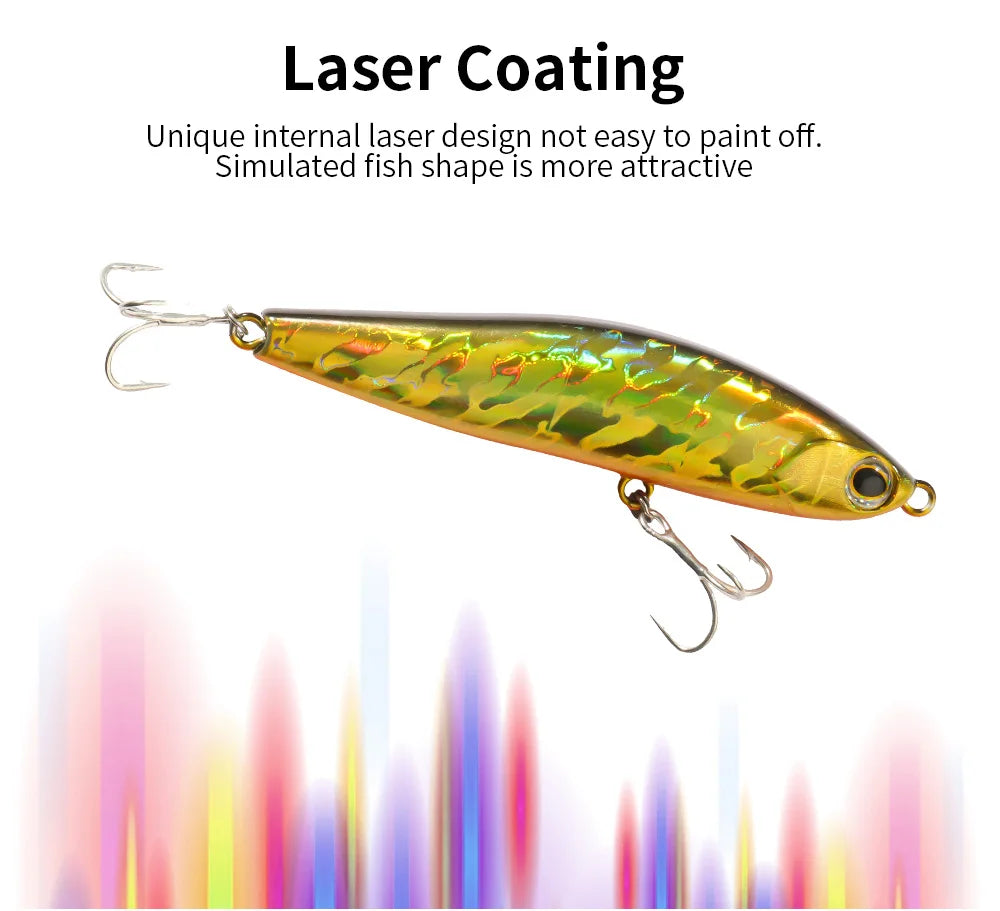Sinking Pencil 12g 24g Fishing Lure Weight System Silicone Bait Treble Hook Swimbait Wobbler Tackle Jerkbait Artificial Baits