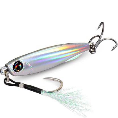 GOBAIT Metal Jig Lure 10g 20 30g 40g Spinner Spoon 3D Eye Color Spinning Fishing Tackle Popper Gear Hook Swimbait Pesca Bait