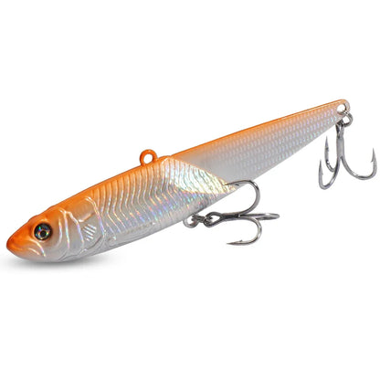 Metal Jig VIB Lure 20g 30g 40g Spinner Spoon 3D Eye Color Laser Spinning Fishing Tackle Hook Swimbait Pesca Spinnerbait Bait