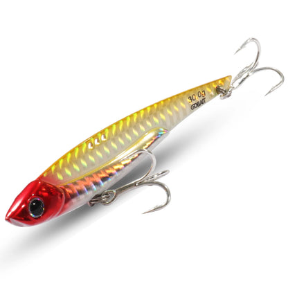 VIB Fishing Lure 20g 25g 30g Metal Jig Sinking Big Blade Long Cast Treble Hooks Spinner Spoon VIBRATION Tackle Pesca Hard Bait