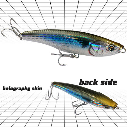 Sinking Pencil Lure 53g 10.5cm Popper Saltwater Hook Swimbait Pesca Plopper Long Cast Whopper Sea Fishing Crankbait Silicon Bait