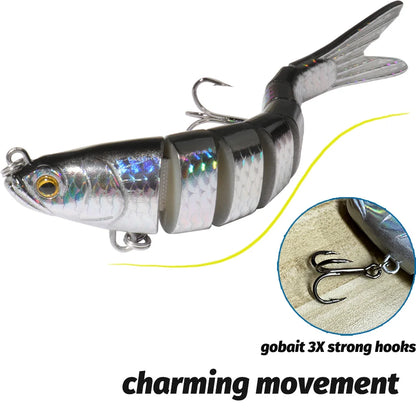 3PCS Swimbait 11g 16g 27g Multi Joint Lure Sinking Bionic Fish Swimming Pesca Bass Treble Hook Carp Fishing Tackle Hard Bait