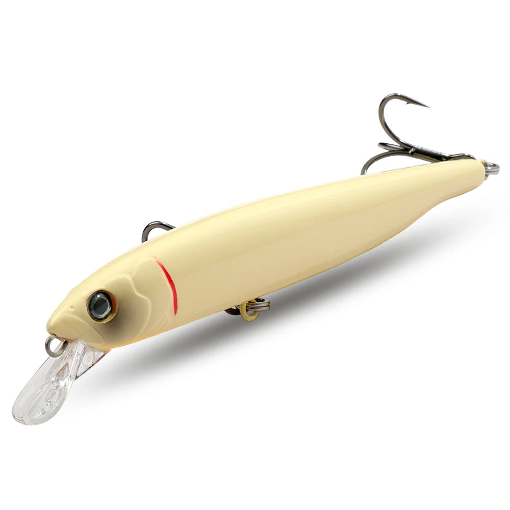 Suspend Fishing Lure 10g 10.2cm Minnow Treble Hooks Swimbait Kit Fishing Tackle Wobbler Rattle Cranbait Bait Pesca Jerkbaits