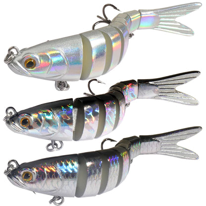 3PCS Swimbait 11g 16g 27g Multi Joint Lure Sinking Bionic Fish Swimming Pesca Bass Treble Hook Carp Fishing Tackle Hard Bait