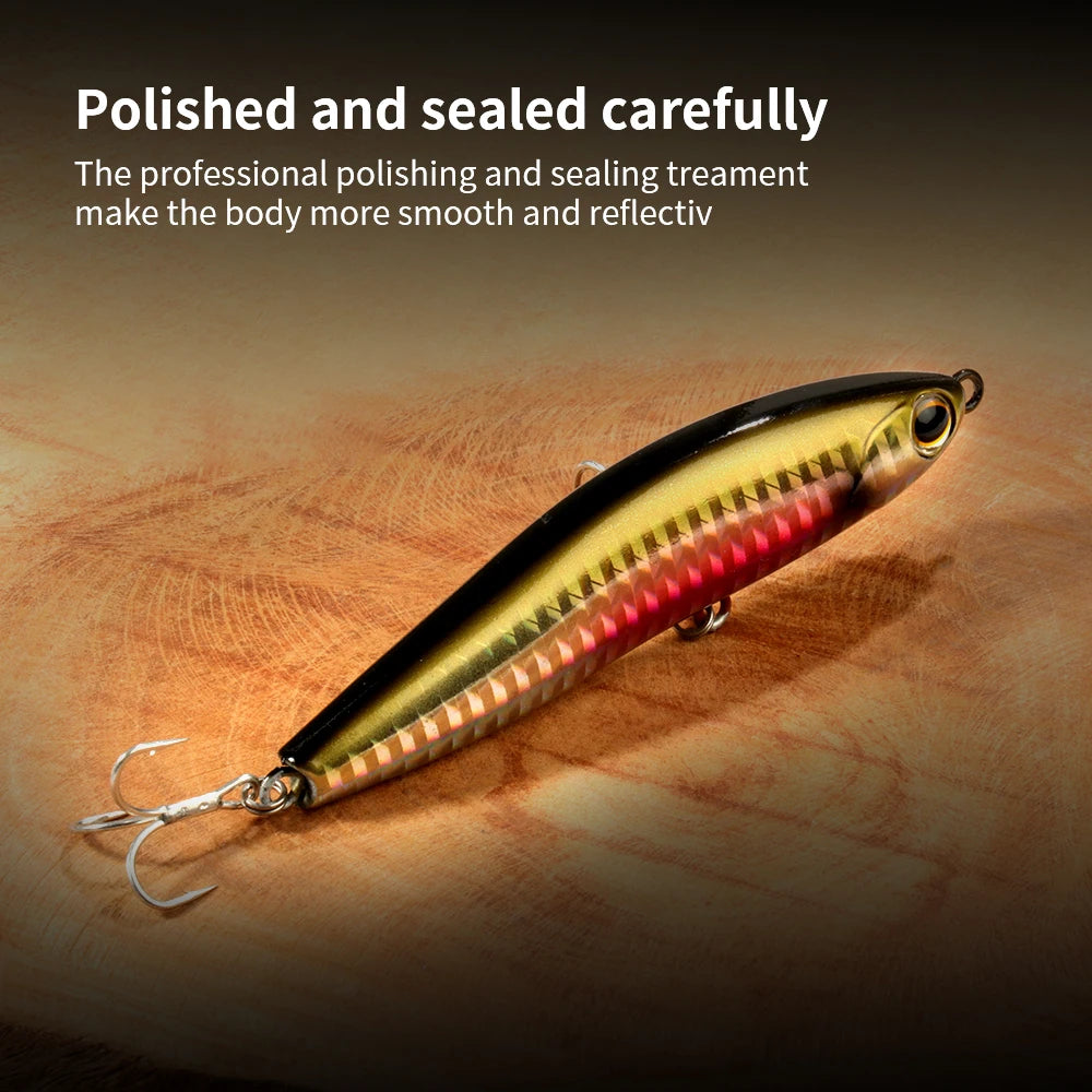 Sinking Pencil 12g 24g Fishing Lure Weight System Silicone Bait Treble Hook Swimbait Wobbler Tackle Jerkbait Artificial Baits