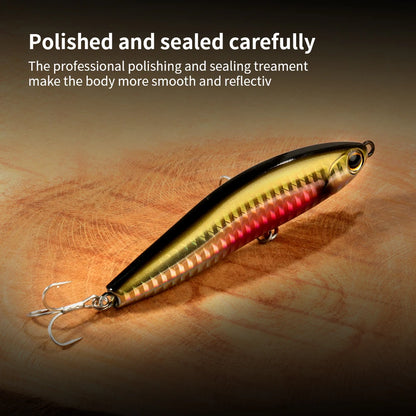Sinking Pencil 12g 24g Fishing Lure Weight System Silicone Bait Treble Hook Swimbait Wobbler Tackle Jerkbait Artificial Baits