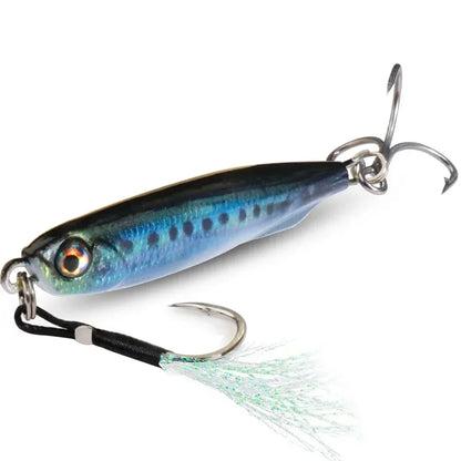 GOBAIT Metal Jig Lure 10g 20 30g 40g Spinner Spoon 3D Eye Color Spinning Fishing Tackle Popper Gear Hook Swimbait Pesca Bait