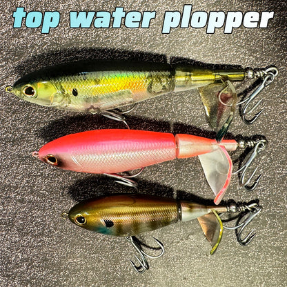 Topwater Propeller Plopper 20g 27g Spin Bait Gear Swimbait Pesca Rotating Tail Wobbler Spinnerbait Angler Fishing Crankbait Lure