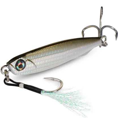 GOBAIT Metal Jig Lure 10g 20 30g 40g Spinner Spoon 3D Eye Color Spinning Fishing Tackle Popper Gear Hook Swimbait Pesca Bait