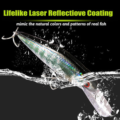 Fat Floating Wobbler 20.5g 13.5cm Jerkbait Treble Hooks Carp Popper Pike Swimbait Minnow Sea Fishing Lure Pesca Artificial Bait