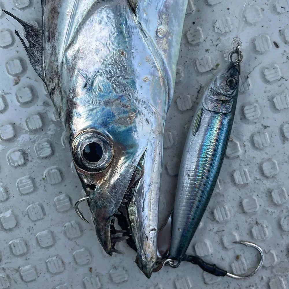 Metal Jig Lure 20g 30g 40g 3D Printed Fast Sinking  Fishing Tackle Blade Hook Swimbait Pesca VIB Bait
