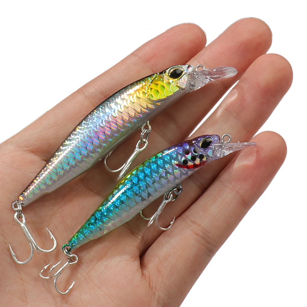 Fishing Lure Kit Floating 8.5g Bait Sinking Minnow 5g Wobbler Swimbait Carp Fishing Tackle Rattle Cranbait Set Pesca Jerkbait