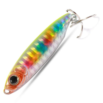 Feather Fishing Colorful Carbon Metal Jig Lure Spinning Spoon Artificial Bait Bass Hook of Minnow Sinking Casting Pesca Tackle