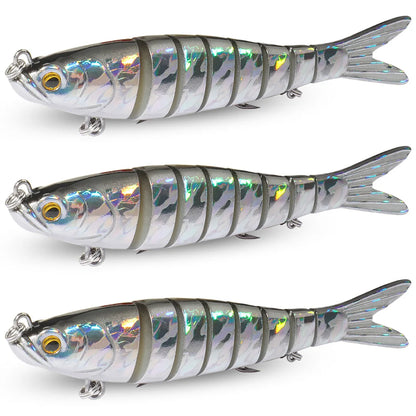3PCS Swimbait 11g 16g 27g Multi Joint Lure Sinking Bionic Fish Swimming Pesca Bass Treble Hook Carp Fishing Tackle Hard Bait